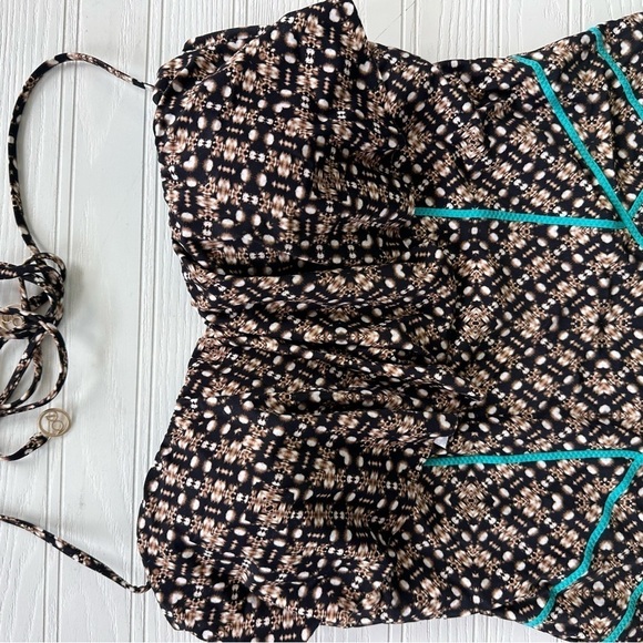 Bond-Eye Brown and Teal Swimsuit Size US 10 - Picture 4 of 11